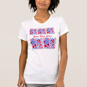 T-shirt avec des motifs slovènes dans des couleurs