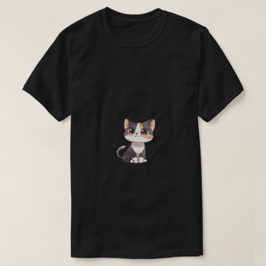 T-shirt avec design de chat (Design devant)