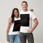 T-shirt avec design LOVE (Unisexe)
