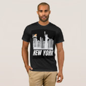 T-shirt avec design new york & chat mignon (Devant entier)
