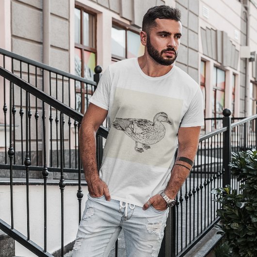 T-Shirt avec dessin de canard