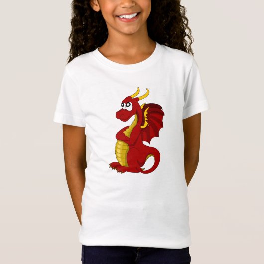 T-shirt avec dessin de dragon (Devant)