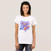 T-shirt Avec Dieu Coeurs (Devant entier)