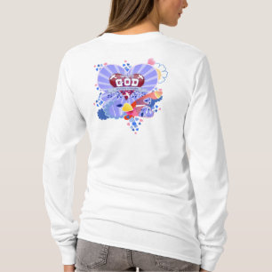 T-shirt Avec Dieu Coeurs