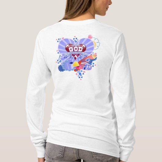 T-shirt Avec Dieu Coeurs (Dos)