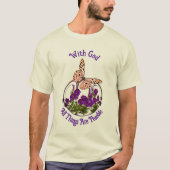 T-shirt Avec Dieu Papillon Fleur Art Inspiration (Devant)