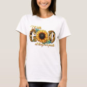 T-shirt Avec Dieu, tout est possible (Devant)