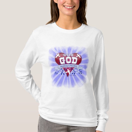 T-shirt Avec Dieu tout est possible (Devant)