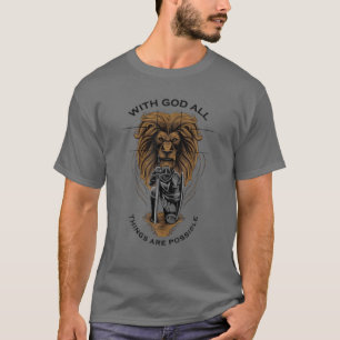 T-shirt Avec Dieu Toutes Les Choses Sont Possibles Chrétie