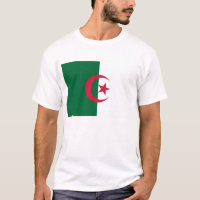 T-shirt avec drapeau d'Algérie