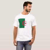 T-shirt avec drapeau d'Algérie (Devant entier)