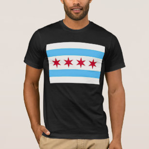 T-shirt avec drapeau de Chicago, USA