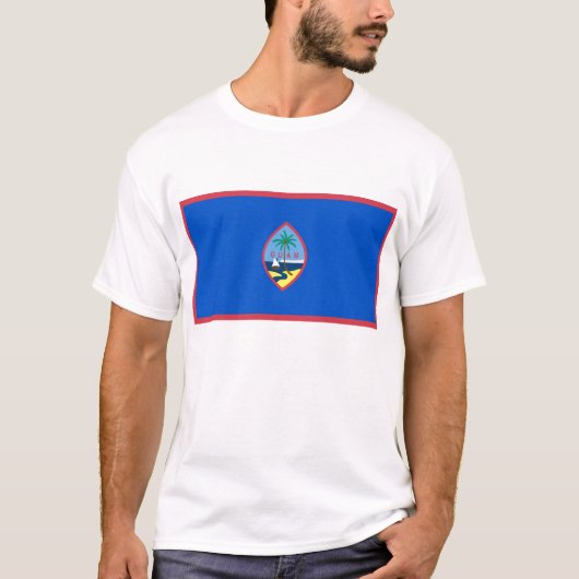 T-shirt avec drapeau de Guam - USA (Devant)
