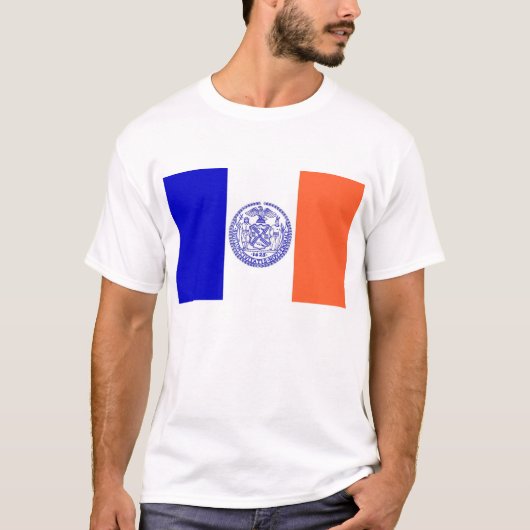 T-shirt avec drapeau de New York City USA (Devant)