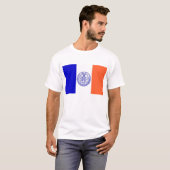 T-shirt avec drapeau de New York City USA (Devant entier)