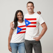T-shirt avec drapeau de Porto Rico USA (Unisexe)