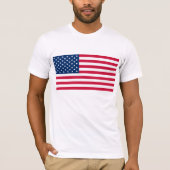 T-shirt avec drapeau des États-Unis d'Amérique (Devant)