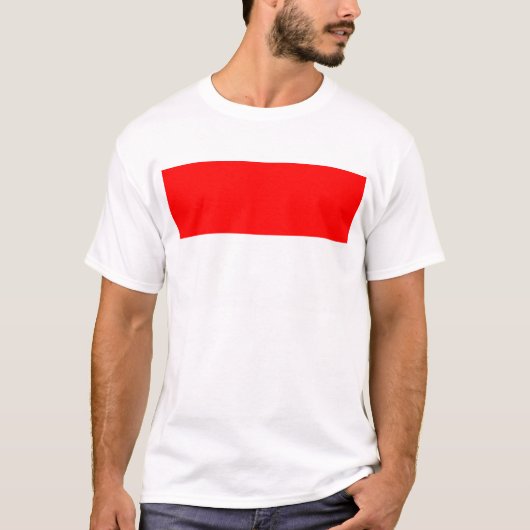 T-shirt avec drapeau d'Indonésie (Devant)