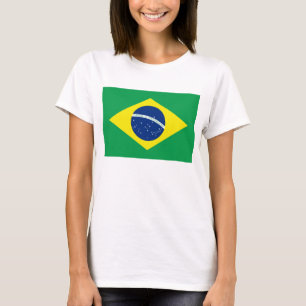 T-shirt avec drapeau du Brésil