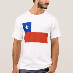 T-shirt avec drapeau du Chili