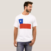 T-shirt avec drapeau du Chili (Devant entier)