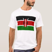 T-shirt avec drapeau du Kenya (Devant)