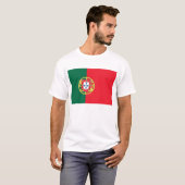 T-shirt avec drapeau du Portugal (Devant entier)