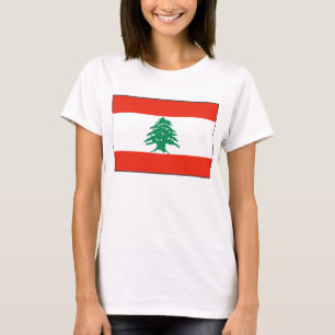 T-shirt avec drapeau libanais