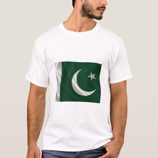 T-shirt avec drapeau pakistanais (Devant)
