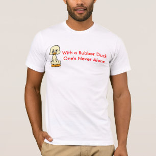 T-shirt Avec d'un DuckOne en caoutchouc le .ALONE. jamais.