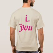 t-shirt avec écriture rose choquant (Dos)