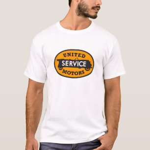 T-shirt avec enseigne vintage United Service Motor
