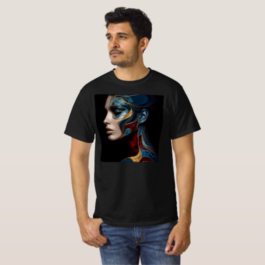 T-shirt Avec Expression Art -1 (Devant entier)