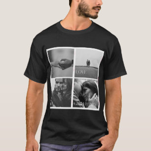 T-shirt avec filmstrip photo 'J'aime ma copine'