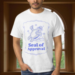 T-Shirt avec Graphisme de Sceau de Bonne Approbati