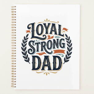 T-shirt avec gravure vintage Papa loyal et fort De