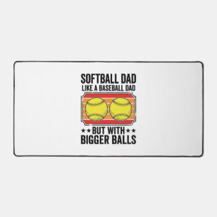 T-shirt avec gravure vintage Papa Softball Boules