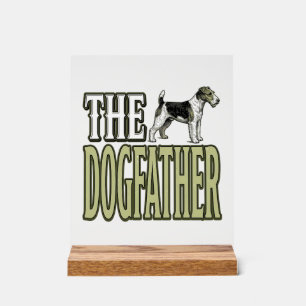 T-shirt avec gravure vintage Terrier Dog Father_