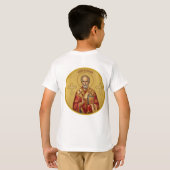 T-Shirt avec icône orthodoxe de Saint Nicolas (Dos entier)