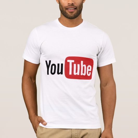 T-Shirt avec icône YouTube (Devant)