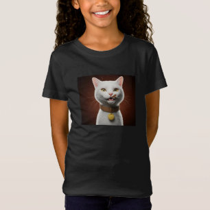 T-shirt avec illustration de chat esthétique migno