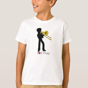 T-shirt avec illustration de tromboniste