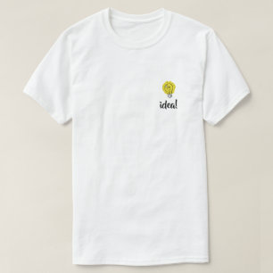 T-shirt avec illustration d'idée d'ampoule
