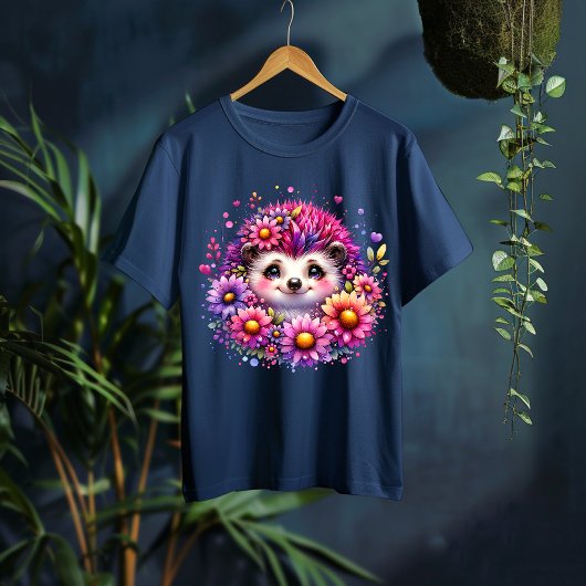 T-shirt avec illustration mignonne de hérisson flo