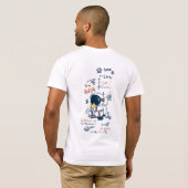 T-Shirt avec impression au dos d'un astronaute de  (Dos entier)