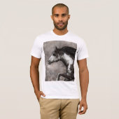 T-Shirt avec impression de surtension non bridée. (Devant entier)