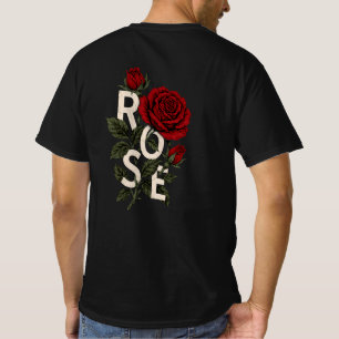 T-shirt avec impression minimale de l'amour à l'av