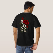 T-shirt avec impression minimale de l'amour à l'av (Dos entier)