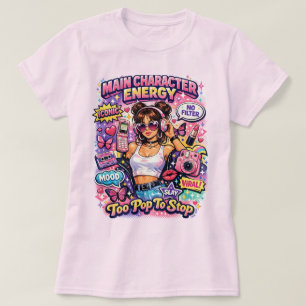 T-Shirt avec impression Pop