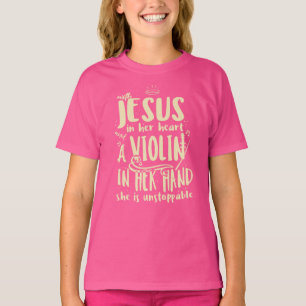 T-shirt Avec Jésus Dans Son Coeur Une Classe De Musique À 